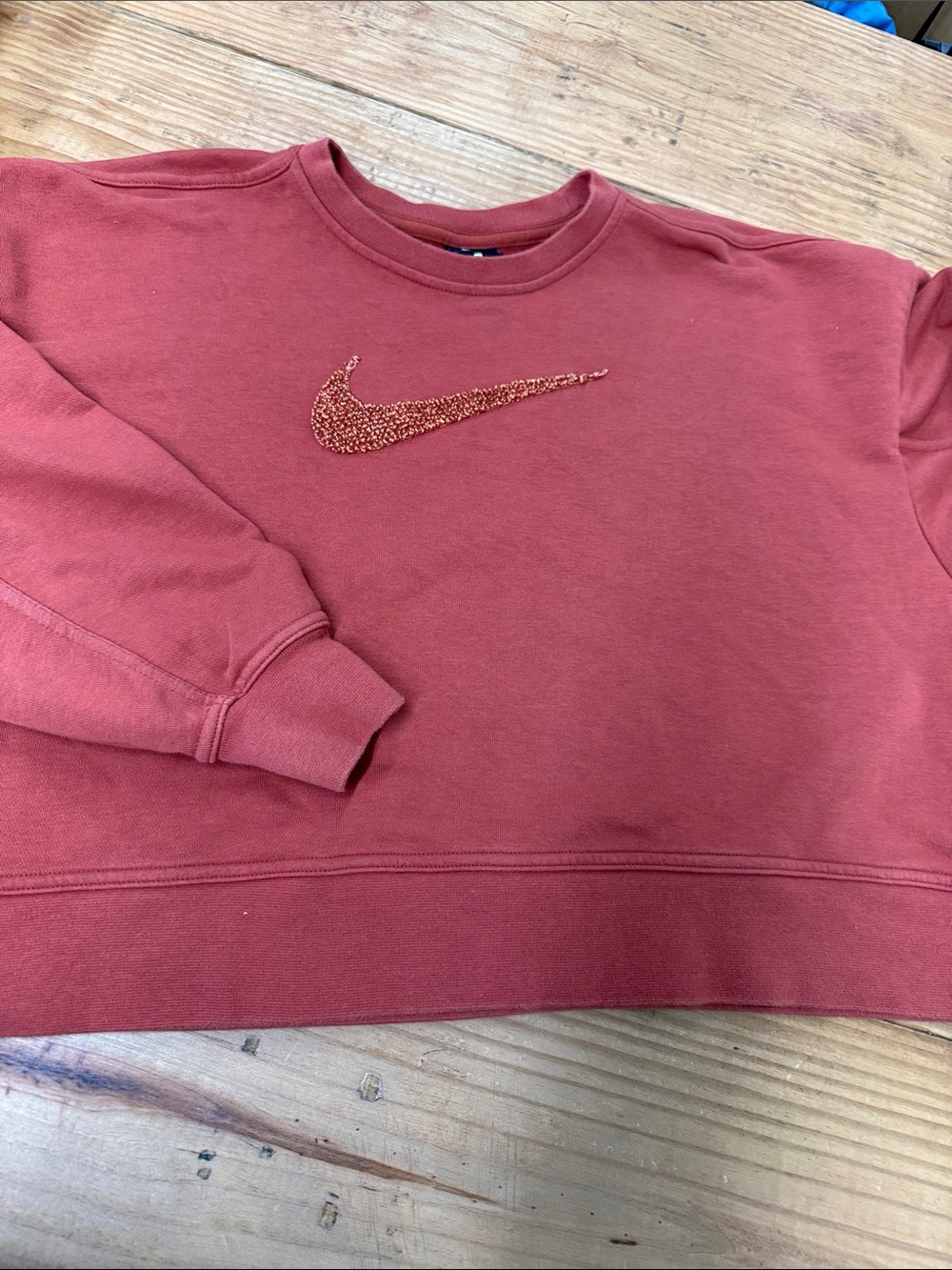 Nike Rust Orange Crewneck Sweatshirt